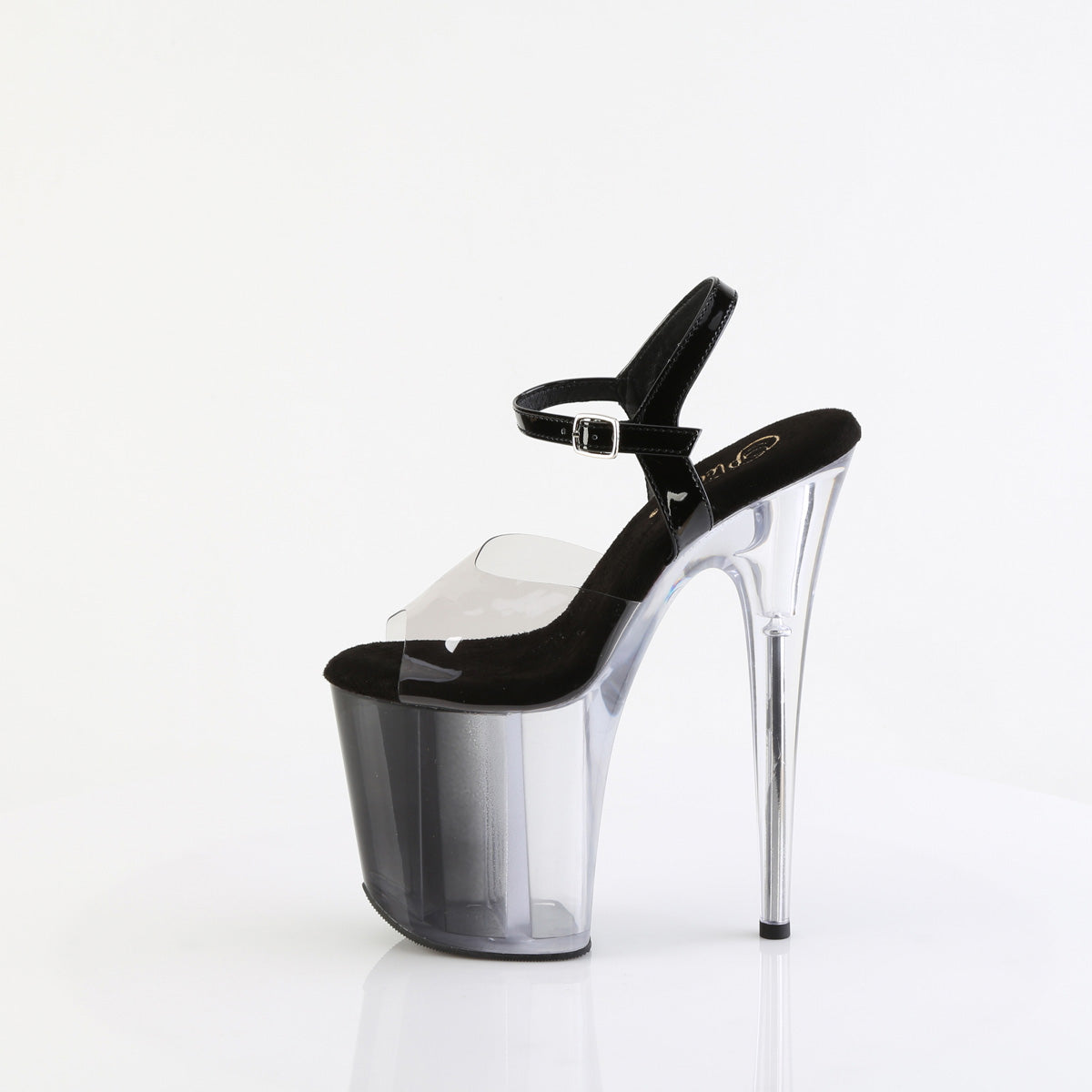 FLAMINGO-808T-1 8" Heel,  4" PF Ombre Ankle Strap Sandal