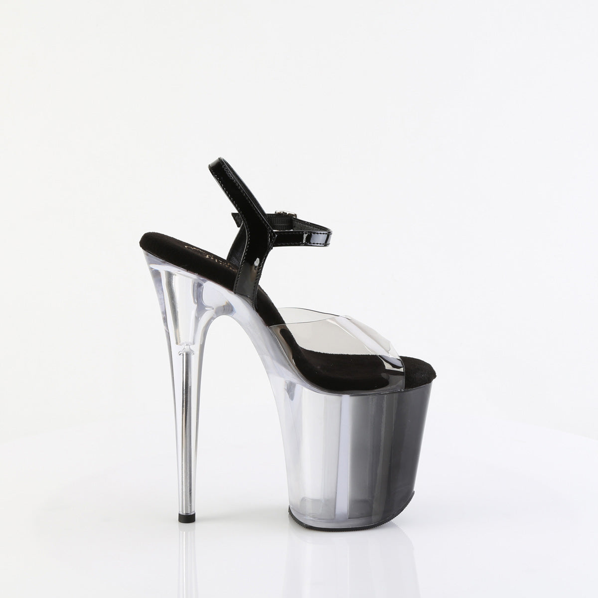 FLAMINGO-808T-1 8" Heel,  4" PF Ombre Ankle Strap Sandal