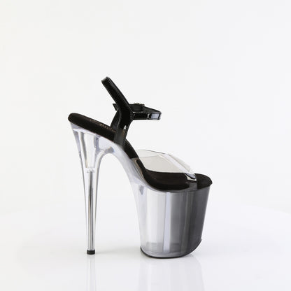 FLAMINGO-808T-1 8" Heel,  4" PF Ombre Ankle Strap Sandal