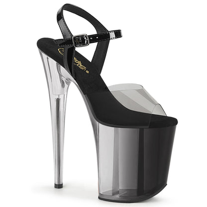 FLAMINGO-808T-1 8" Heel,  4" PF Ombre Ankle Strap Sandal