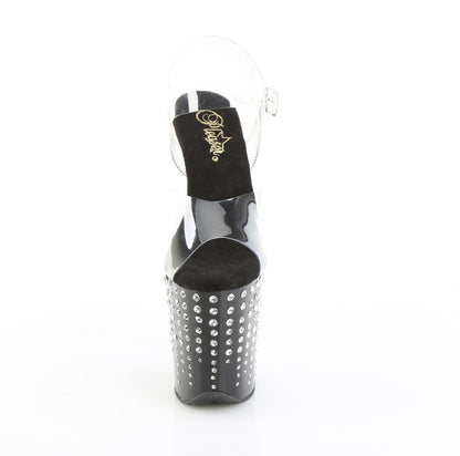 FLAMINGO-808TDRS 8" Heel, 4" PF Ankle Strap Sandal w/ RS