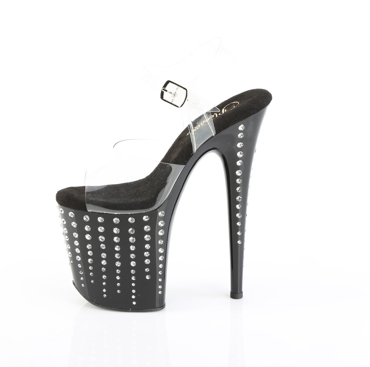 FLAMINGO-808TDRS 8" Heel, 4" PF Ankle Strap Sandal w/ RS