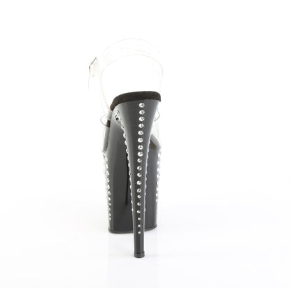 FLAMINGO-808TDRS 8" Heel, 4" PF Ankle Strap Sandal w/ RS