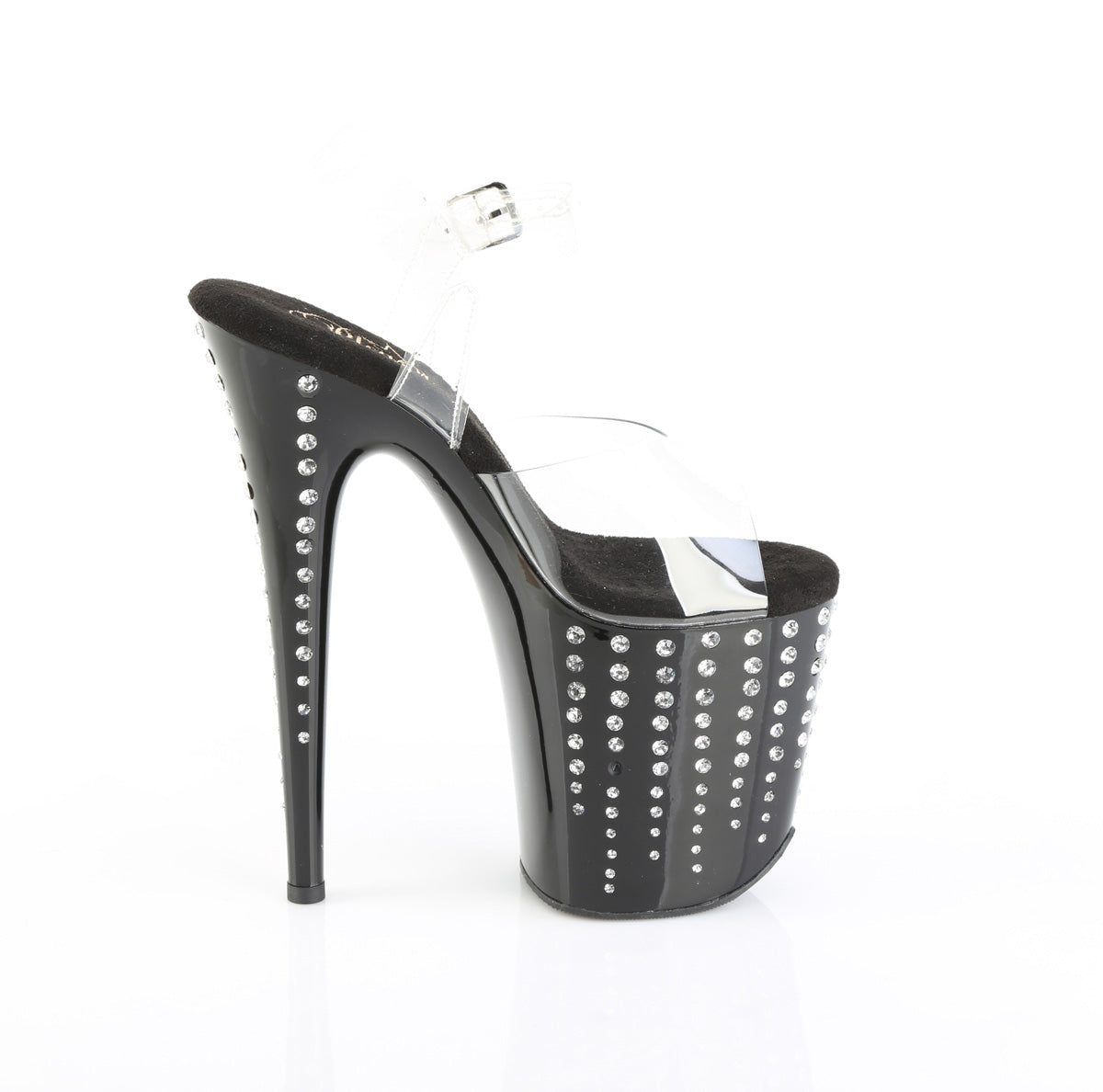 FLAMINGO-808TDRS 8" Heel, 4" PF Ankle Strap Sandal w/ RS