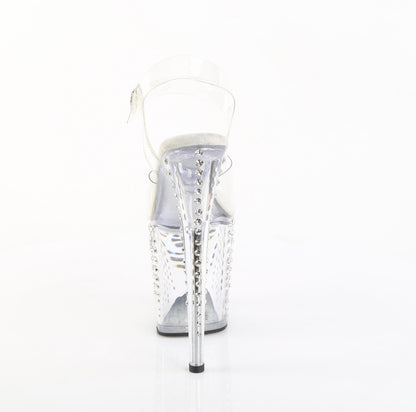 FLAMINGO-808TDRS 8" Heel, 4" PF Ankle Strap Sandal w/ RS