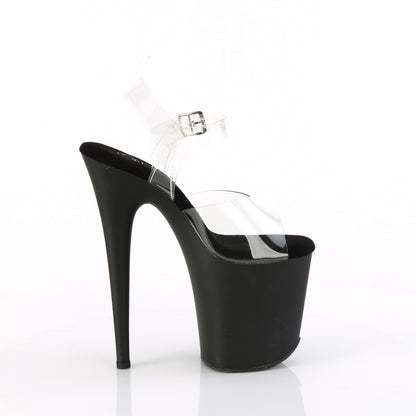 FLAMINGO-808TGRS *8" Heel, 4" PF Ankle Strap Sandal w/RS Trucker Girl