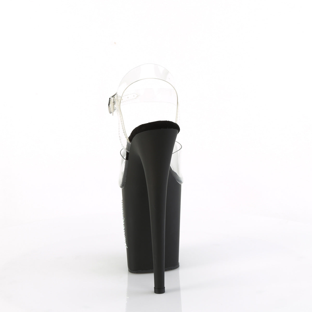 FLAMINGO-808TGRS 8" Heel, 4" PF Ankle Strap Sandal w/RS Trucker Girl