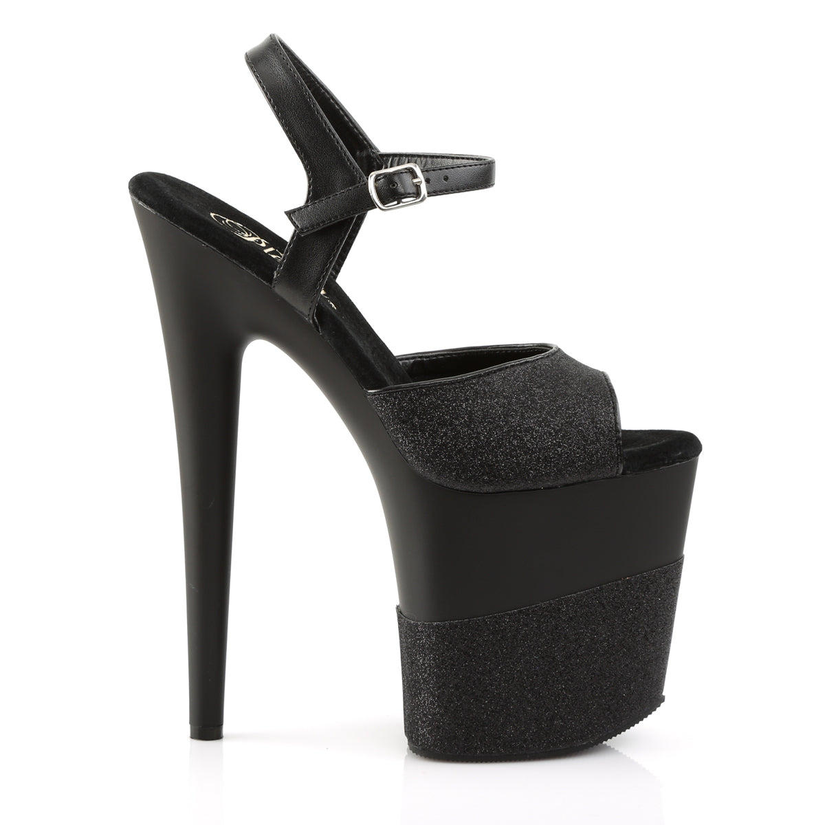 FLAMINGO-809-2G 8" Heel, 4" PF Ankle Strap Sandal
