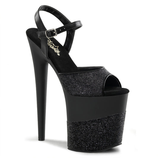 FLAMINGO-809-2G 8" Heel, 4" PF Ankle Strap Sandal