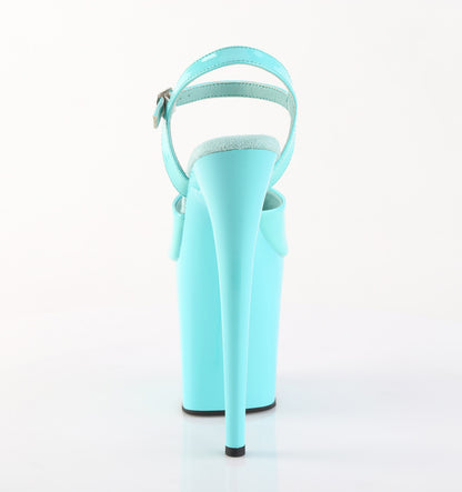 FLAMINGO-809 8" Heel, 4" PF Ankle Strap Sandal
