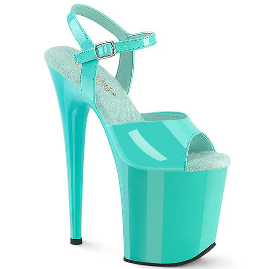 FLAMINGO-809 8" Heel, 4" PF Ankle Strap Sandal