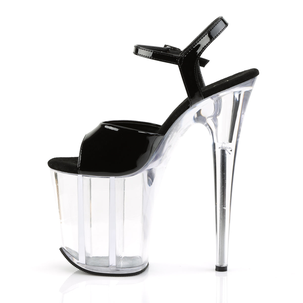 FLAMINGO-809 8" Heel, 4" PF Ankle Strap Sandal