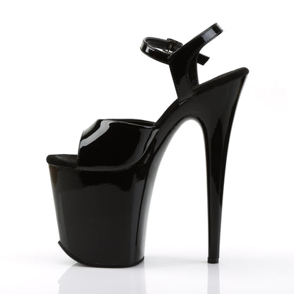 FLAMINGO-809 8" Heel, 4" PF Ankle Strap Sandal