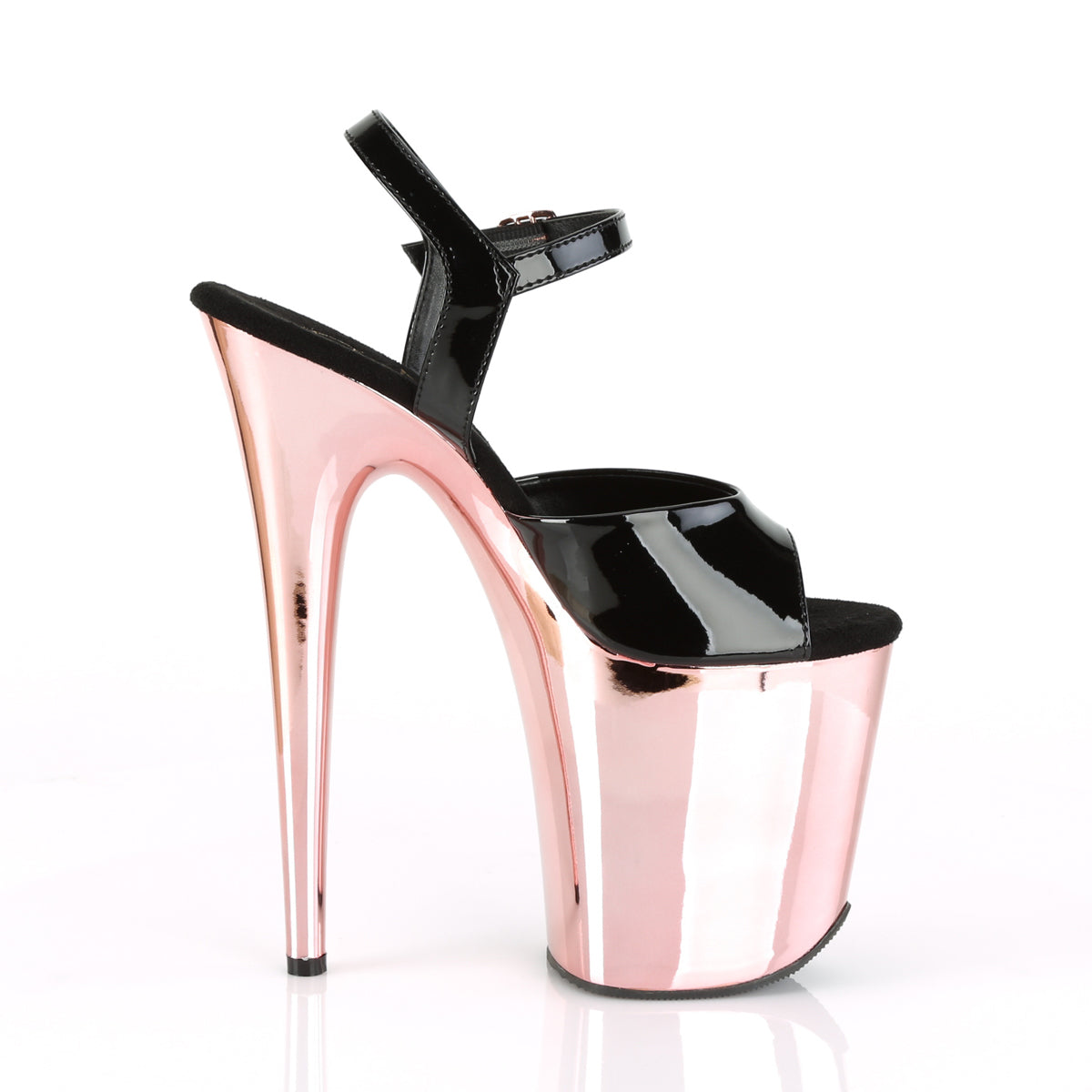 FLAMINGO-809 *8" Heel, 4" PF Ankle Strap Sandal