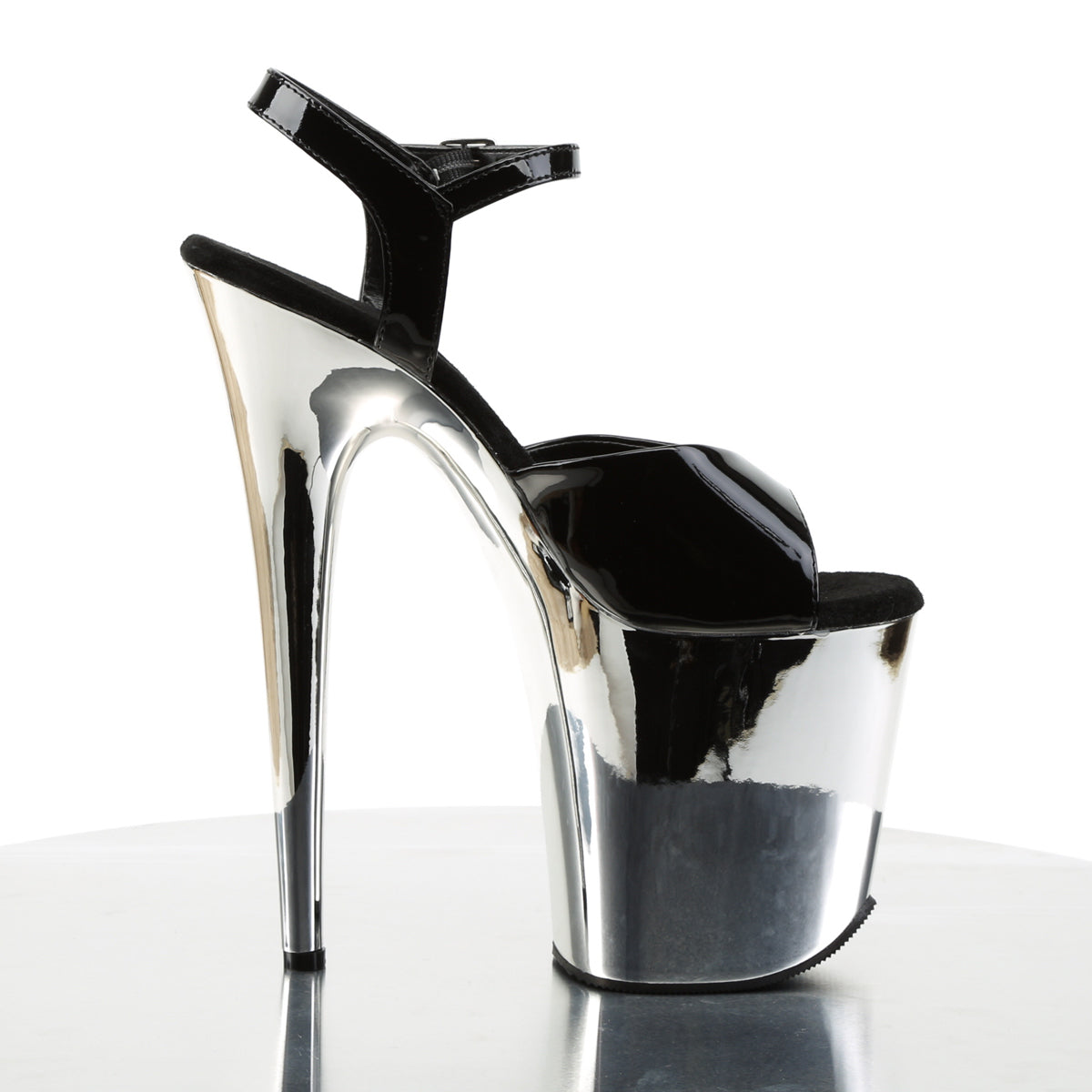 FLAMINGO-809 *8" Heel, 4" PF Ankle Strap Sandal