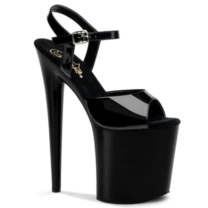 FLAMINGO-809 8" Heel, 4" PF Ankle Strap Sandal