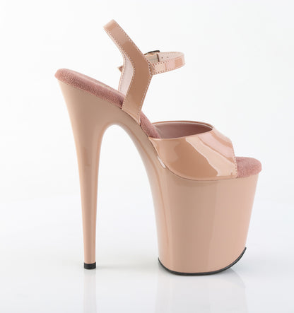 FLAMINGO-809 *8" Heel, 4" PF Ankle Strap Sandal