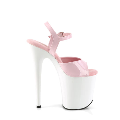 FLAMINGO-809 8" Heel, 4" PF Ankle Strap Sandal