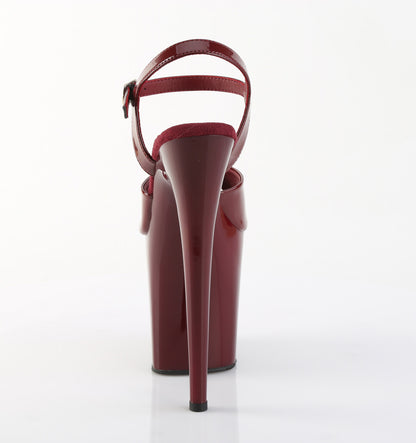 FLAMINGO-809 8" Heel, 4" PF Ankle Strap Sandal