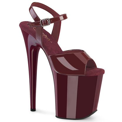 FLAMINGO-809 8" Heel, 4" PF Ankle Strap Sandal