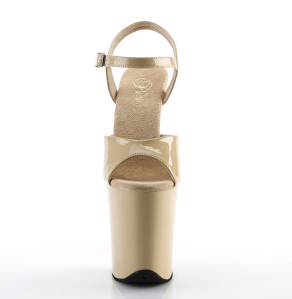 FLAMINGO-809 8" Heel, 4" PF Ankle Strap Sandal
