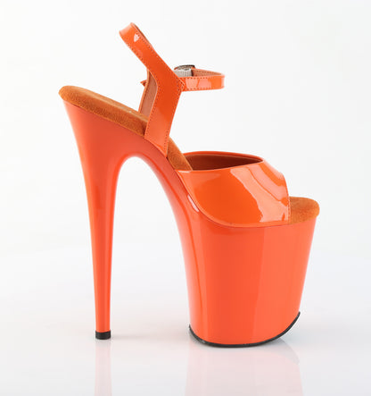 FLAMINGO-809 8" Heel, 4" PF Ankle Strap Sandal