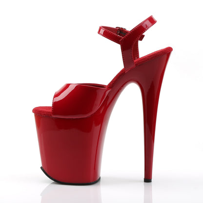 FLAMINGO-809 8" Heel, 4" PF Ankle Strap Sandal