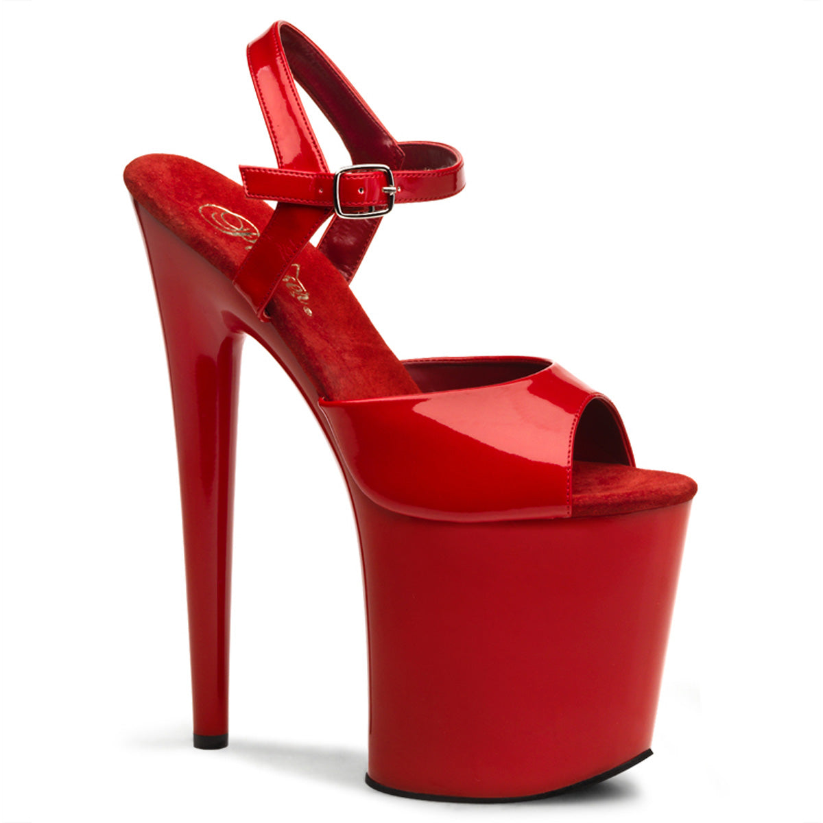 FLAMINGO-809 8" Heel, 4" PF Ankle Strap Sandal