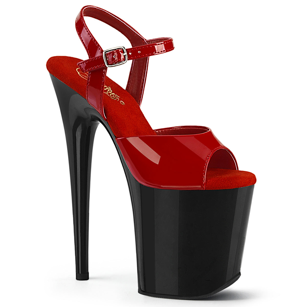 FLAMINGO-809 8" Heel, 4" PF Ankle Strap Sandal
