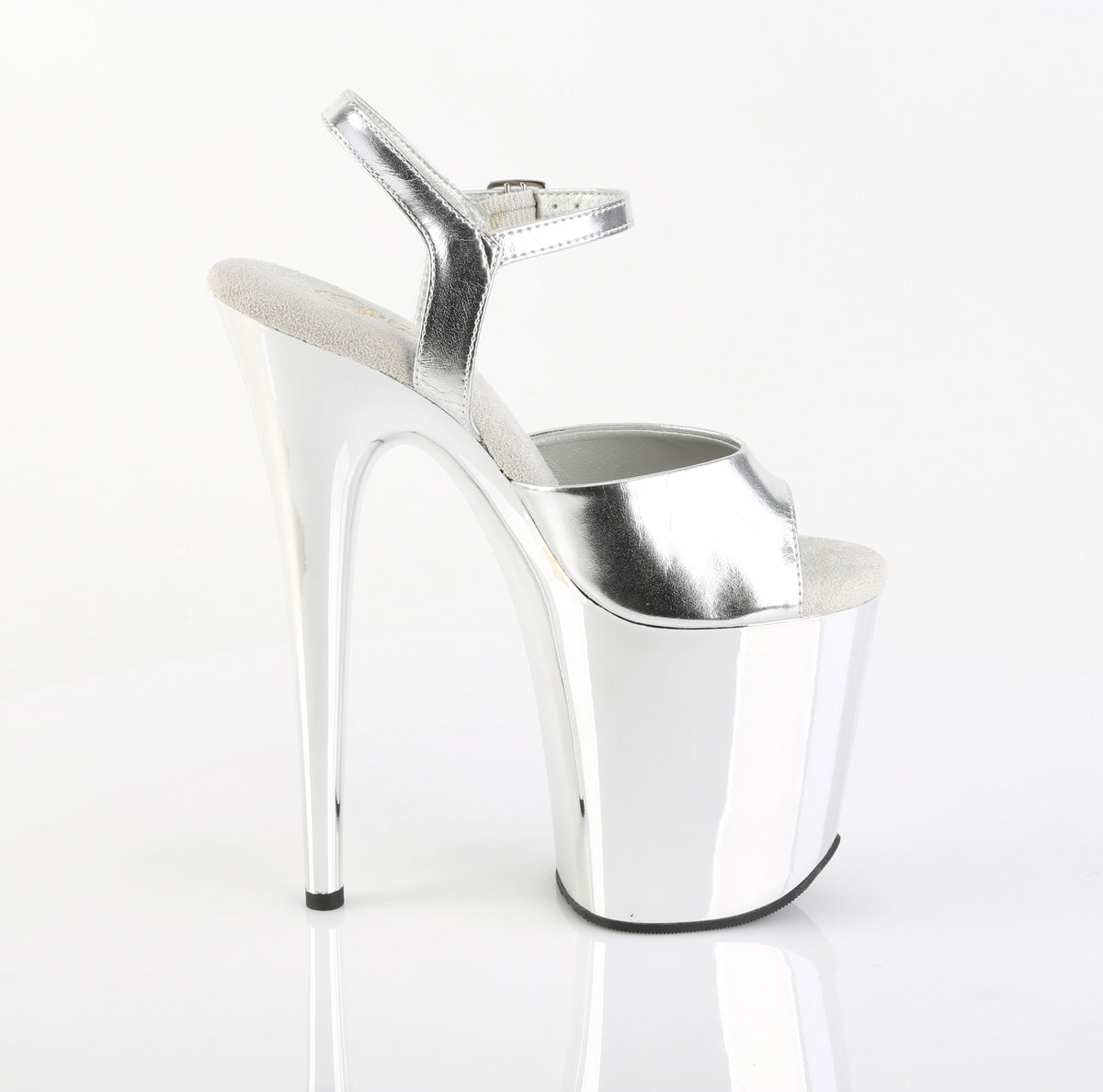 FLAMINGO-809 8" Heel, 4" PF Ankle Strap Sandal