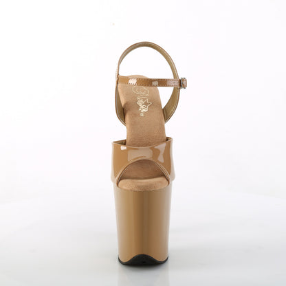 FLAMINGO-809 8" Heel, 4" PF Ankle Strap Sandal