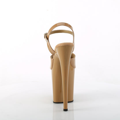 FLAMINGO-809 8" Heel, 4" PF Ankle Strap Sandal