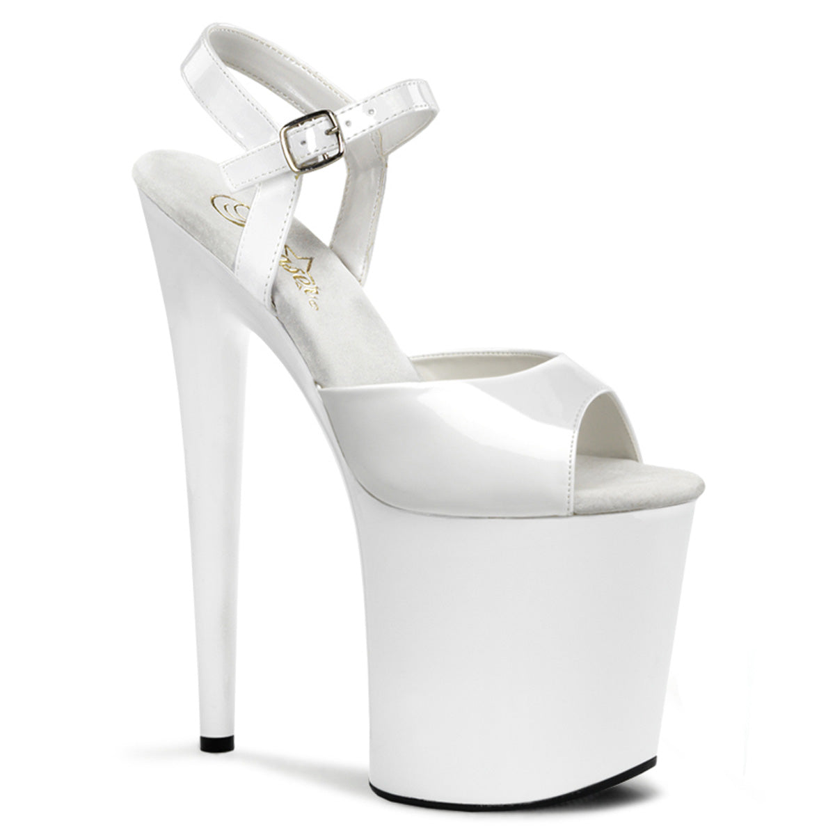 FLAMINGO-809 8" Heel, 4" PF Ankle Strap Sandal