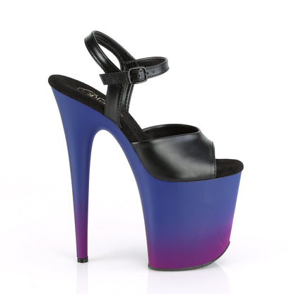 FLAMINGO-809BP *8" Heel, 4" PF Ankle Strap Sandal