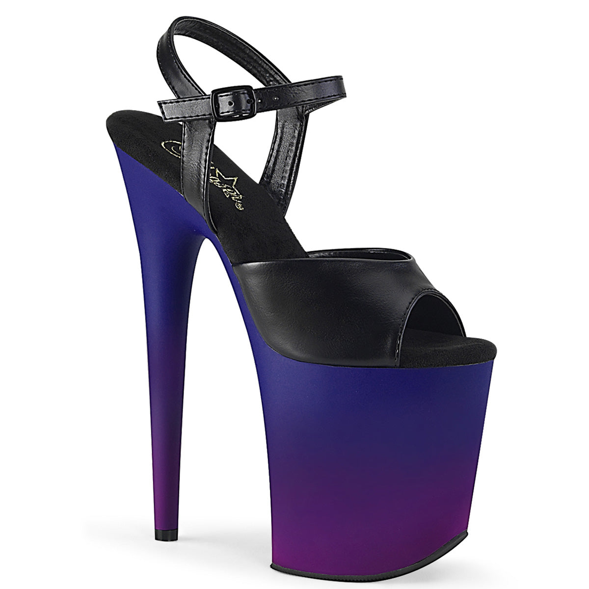 FLAMINGO-809BP *8" Heel, 4" PF Ankle Strap Sandal