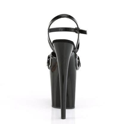 FLAMINGO-809GB 8" Heel, 4" PF Ankle Strap Sandal w/ Gag Ball