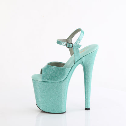 FLAMINGO-809GP 8" Heel, 4" PF Ankle Strap Sandal