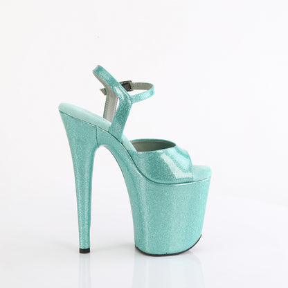 FLAMINGO-809GP 8" Heel, 4" PF Ankle Strap Sandal