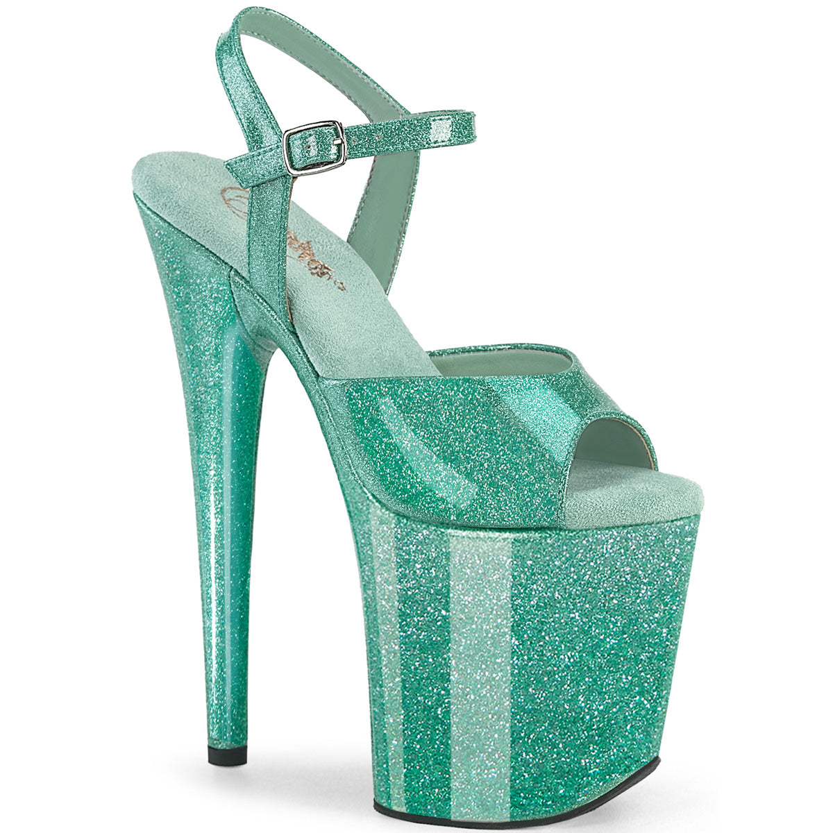FLAMINGO-809GP 8" Heel, 4" PF Ankle Strap Sandal