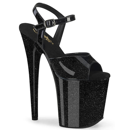 FLAMINGO-809GP 8" Heel, 4" PF Ankle Strap Sandal
