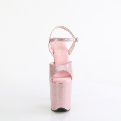 FLAMINGO-809GP 8" Heel, 4" PF Ankle Strap Sandal
