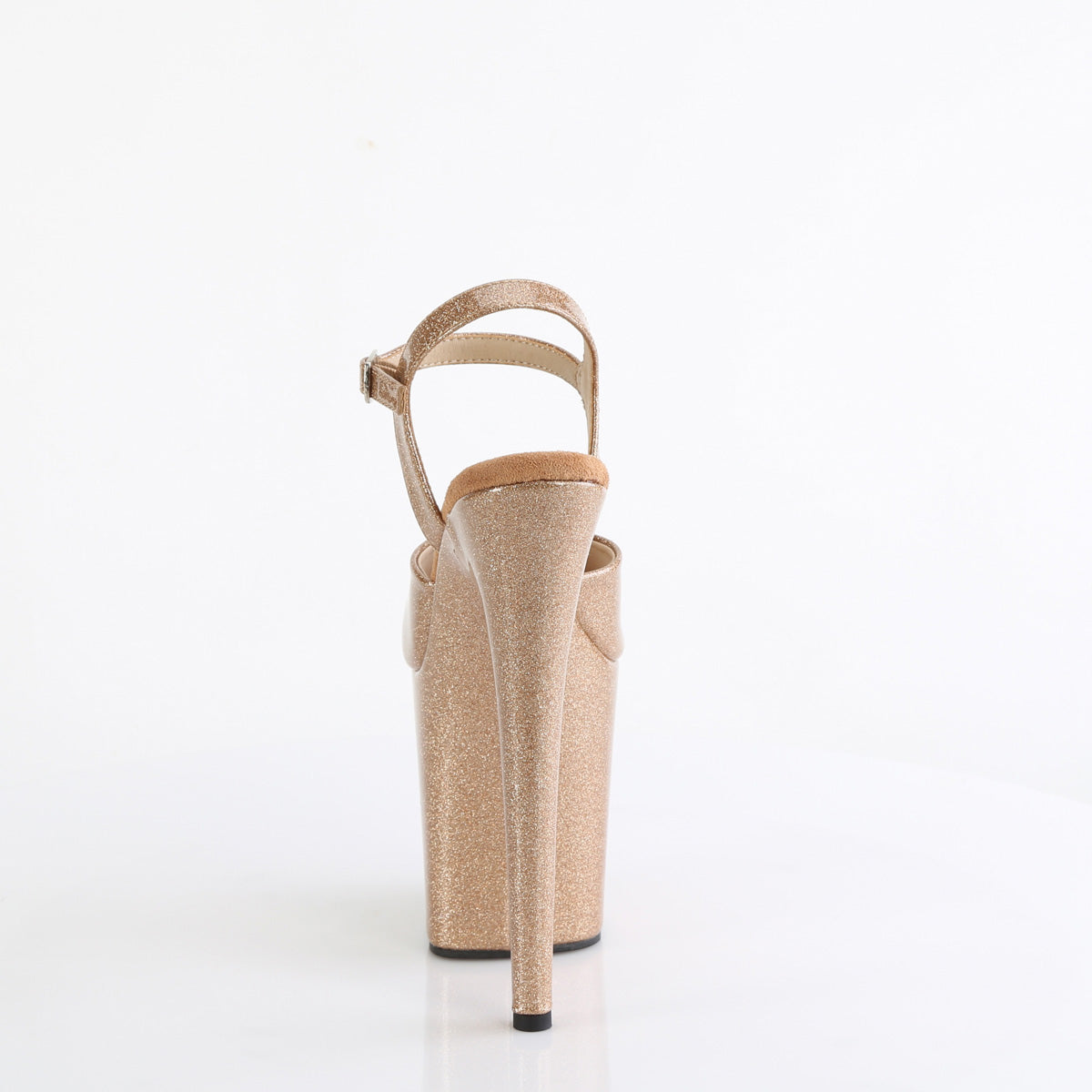 FLAMINGO-809GP 8" Heel, 4" PF Ankle Strap Sandal