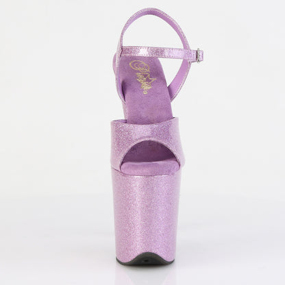 FLAMINGO-809GP 8" Heel, 4" PF Ankle Strap Sandal