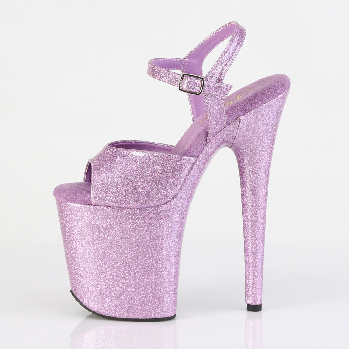 FLAMINGO-809GP 8" Heel, 4" PF Ankle Strap Sandal