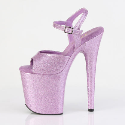 FLAMINGO-809GP 8" Heel, 4" PF Ankle Strap Sandal