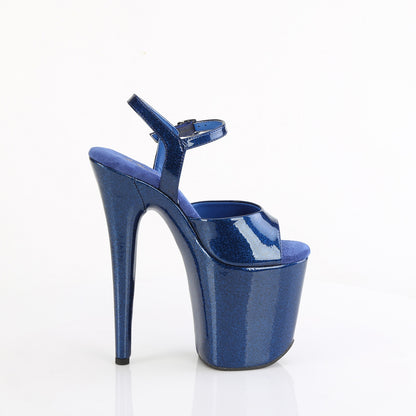 FLAMINGO-809GP 8" Heel, 4" PF Ankle Strap Sandal