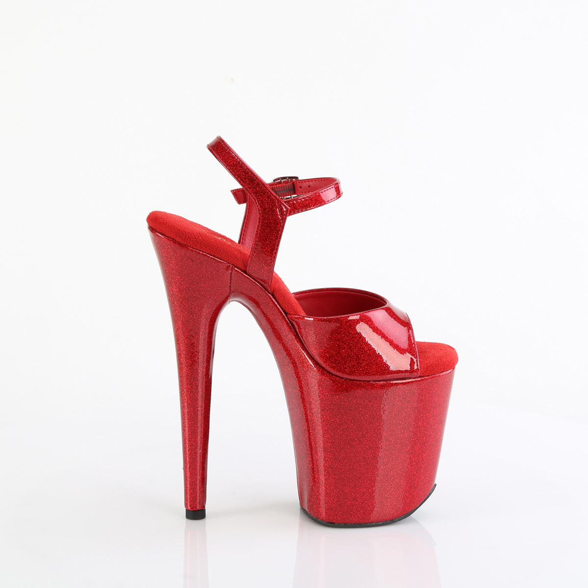 FLAMINGO-809GP 8" Heel, 4" PF Ankle Strap Sandal