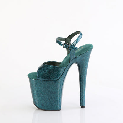 FLAMINGO-809GP 8" Heel, 4" PF Ankle Strap Sandal