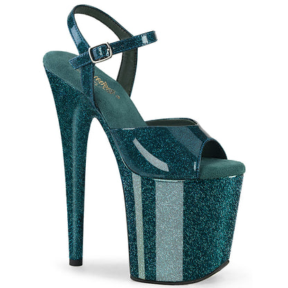 FLAMINGO-809GP 8" Heel, 4" PF Ankle Strap Sandal