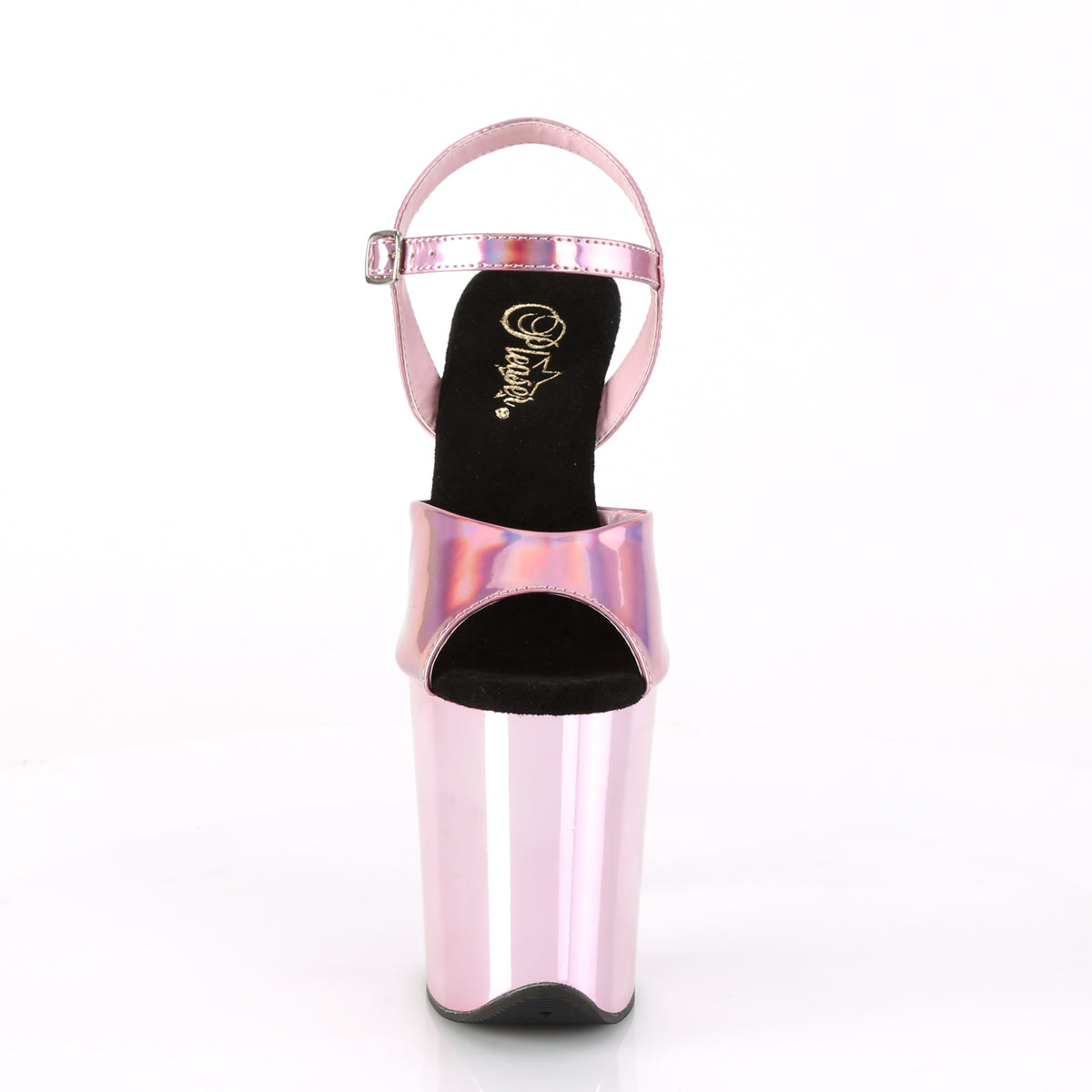 FLAMINGO-809HG 8" Heel, 4" PF Ankle Strap Sandal